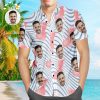 Custom Face Hawaiian Shirt Pure Pineapple Personalized Aloha Beach Shirt For Men - For men and women - Fanshubus