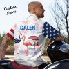 Custom Face Shirt Personalized Text Men's Hawaiian Shirt Independence Day - For Men and Women - Fanshubus