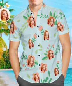 Custom Hawaiian Shirt Women Face Summer Design Aloha Beach Shirt For Him