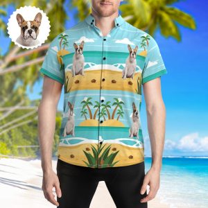 Custom Photo Hawaiian Shirt Pet Party Shirt Gift for Pet Lover - For men and women - Fanshubus