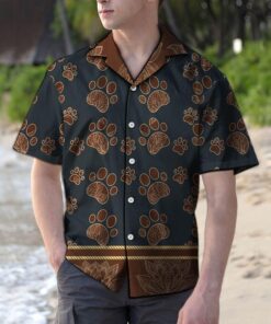 Cute Paws Brown Unique Design Hawaiian Shirt- For men and women - Fanshubus