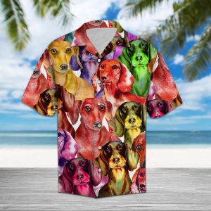 Dachshund Color Hawaiian Shirt - For Men & Women - Adult