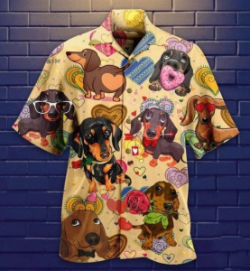 Dachshund Hawaiian Shirt - For Men & Women - Adult