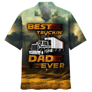 Dad Truckin' Dad Ever Hawaiian Shirt | For Men &amp; Women | Adult |- For men and women - Fanshubus