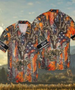 Deer Hunting 1 3D Full Print Hawaiian Shirt Shirt- For men and women - Fanshubus