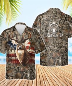 Deer Hunting American Hawaiian Shirt THH3187HW - For Men and Women Fanshubus