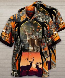 Deer Hunting Camo Unisex Hawaiian Shirt- For men and women - Fanshubus