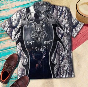 Deer Hunting forest Hawaiian Shirts- For men and women - Fanshubus