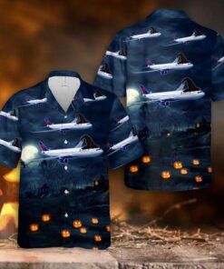 Delta Air Lines Halloween Hawaiian Shirt- For men and women - Fanshubus