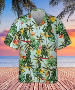 DINASOUR SEAMLESS HAWAIIAN SHIRT  -  Unique Beach Shirt - For Men and Women Fanshubus