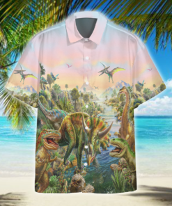 Dinosaurs Hawaiian Shirt 11- For men and women - Fanshubus