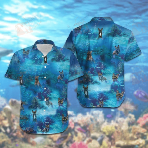 Diving French Bulldog Hawaiian Shirt- For men and women - Fanshubus