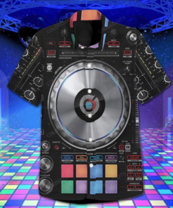 DJ Controller Hawaiian Shirt .