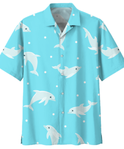 Dolphin Hawaiian Shirt Clothing- For men and women - Fanshubus