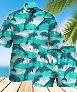 Dolphin Hawaiian Shirt Set  -  Unisex