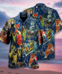 Dragon Cocktail Hawaiian Shirt 1- For men and women - Fanshubus