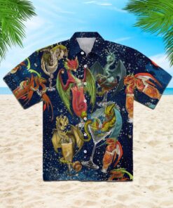 Dragon Cocktail Hawaiian Shirt  -  Unisex  -  Adult  -