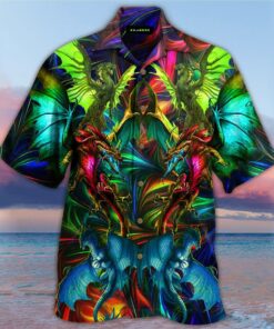 Dragon Fantasy Hawaiian Shirt | Unique Beach Shirt- For men and women - Fanshubus