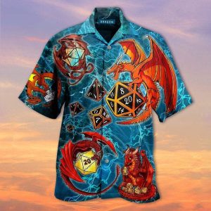 Dragon Hawaiian Shirt  -  Unique Beach Shirt - For Men and Women Fanshubus