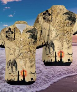 Dragon Land Vintage Map Hawaiian Shirt- For men and women - Fanshubus