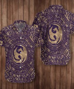 Dragon Symbol Hawaiian Shirt - For Men and Women - Fanshubus