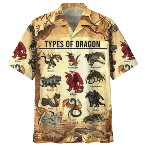 Dragon Tan Unique Design Unisex Hawaiian Shirt- For men and women - Fanshubus