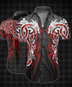 Dragon Tattoo Art Hawaiian Shirt - For Men and Women - Fanshubus