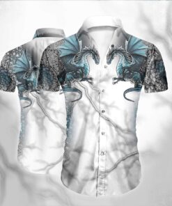 Dragon Tattoo Hawaiian Shirt - For Men and Women - Fanshubus