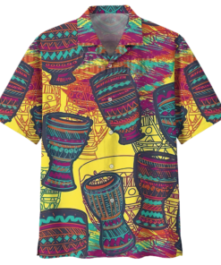 Drum Hawaiian Shirt 7- For men and women - Fanshubus