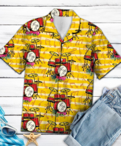 Drum Set Hawaiian Shirt- For men and women - Fanshubus