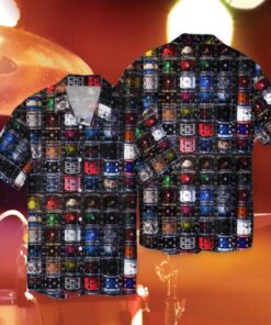 Drum Shirt Drum collection 3D Hawaiian Shirt Shirt- For men and women - Fanshubus