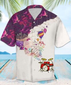 Drums Pink Amazing Design Hawaiian Shirt- For men and women - Fanshubus