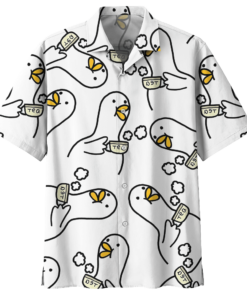 Duck Cup Of Tea Hawaiian Shirt- For men and women - Fanshubus