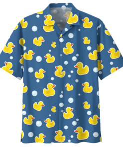 Duck Hawaiian Shirt Black 2- For men and women - Fanshubus