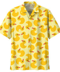 Duck Hawaiian Shirt Navy 4- For men and women - Fanshubus