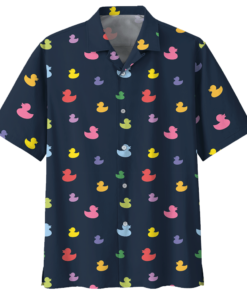 Duck Multicolor Hawaiian Shirt - For men and women - Fanshubus