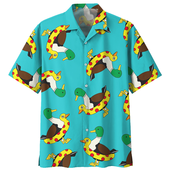 Duck Swimming Float Hawaiian Shirt- For men and women - Fanshubus ...