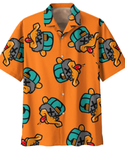 DuckOrange High Quality Unisex Hawaiian Shirt- For men and women - Fanshubus