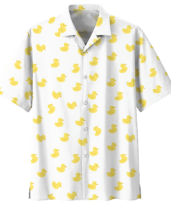 DuckWhite Unique Design Unisex Hawaiian Shirt 4- For men and women - Fanshubus