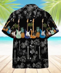 Electric Guitar Hawaiian Shirt 1- For men and women - Fanshubus