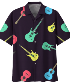 Electric Guitar Hawaiian Shirt 2- For men and women - Fanshubus