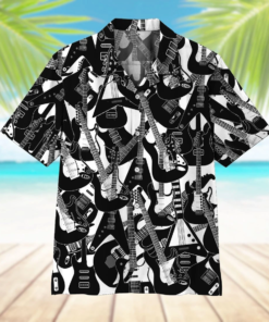 Electric Guitar Hawaiian Shirt 3- For men and women - Fanshubus