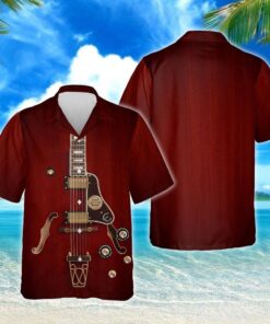 Electric Guitar Hawaiian Shirt - For Men and Women Fanshubus