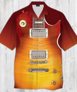 Electric Guitar Les Paul Hawaiian Shirt- For men and women - Fanshubus