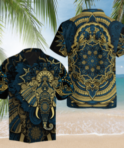 Elephant Royal Mandala Hawaiian Shirt- For men and women - Fanshubus