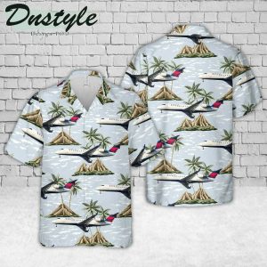 Endeavor Air Bombardier Crj-200 Hawaiian Shirt- For men and women - Fanshubus