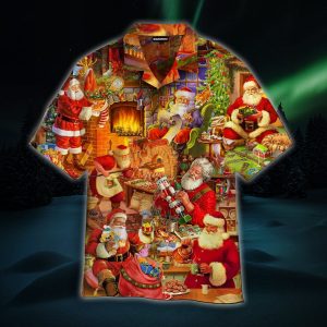 Enjoy Christmas Night With Santa Claus Hawaiian Shirt | For Men &amp; Women | Adult |- For men and women - Fanshubus