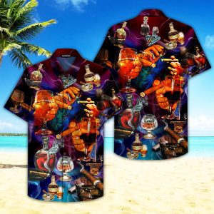 Enjoy Special Drink And Cigar At Night Hawaiian Shirt | For Men &amp; Women | Adult |- For men and women - Fanshubus