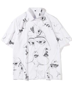 Face White Amazing Design Hawaiian Shirt