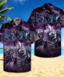 Fantasy Thunder Dragon Hawaiian Shirt- For men and women - Fanshubus